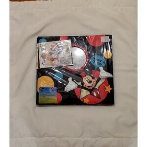 DISNEY MICKEY MOUSE SCRAPBOOK KIT 12" ALBUM STICKERS PAPER Photos Vacation Gift